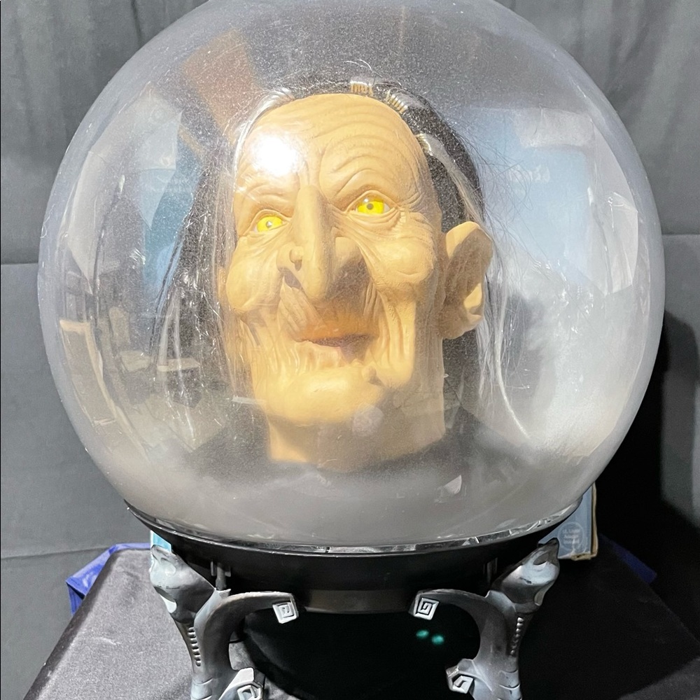 Animated Witch Spirit Ball Light Up Talking Head